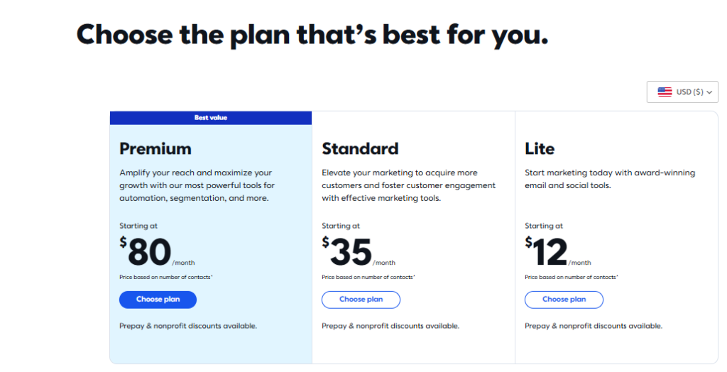 Pricing and Plans Constant Contact