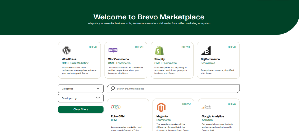 Integrations Brevo