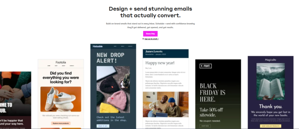 Email Marketing Capabilities Drip