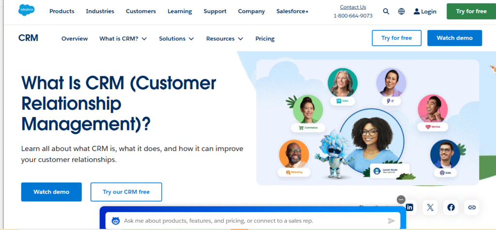 CRM Capabilities
Salesforce