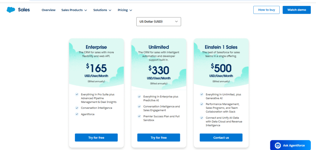 Pricing & Plans Salesforce